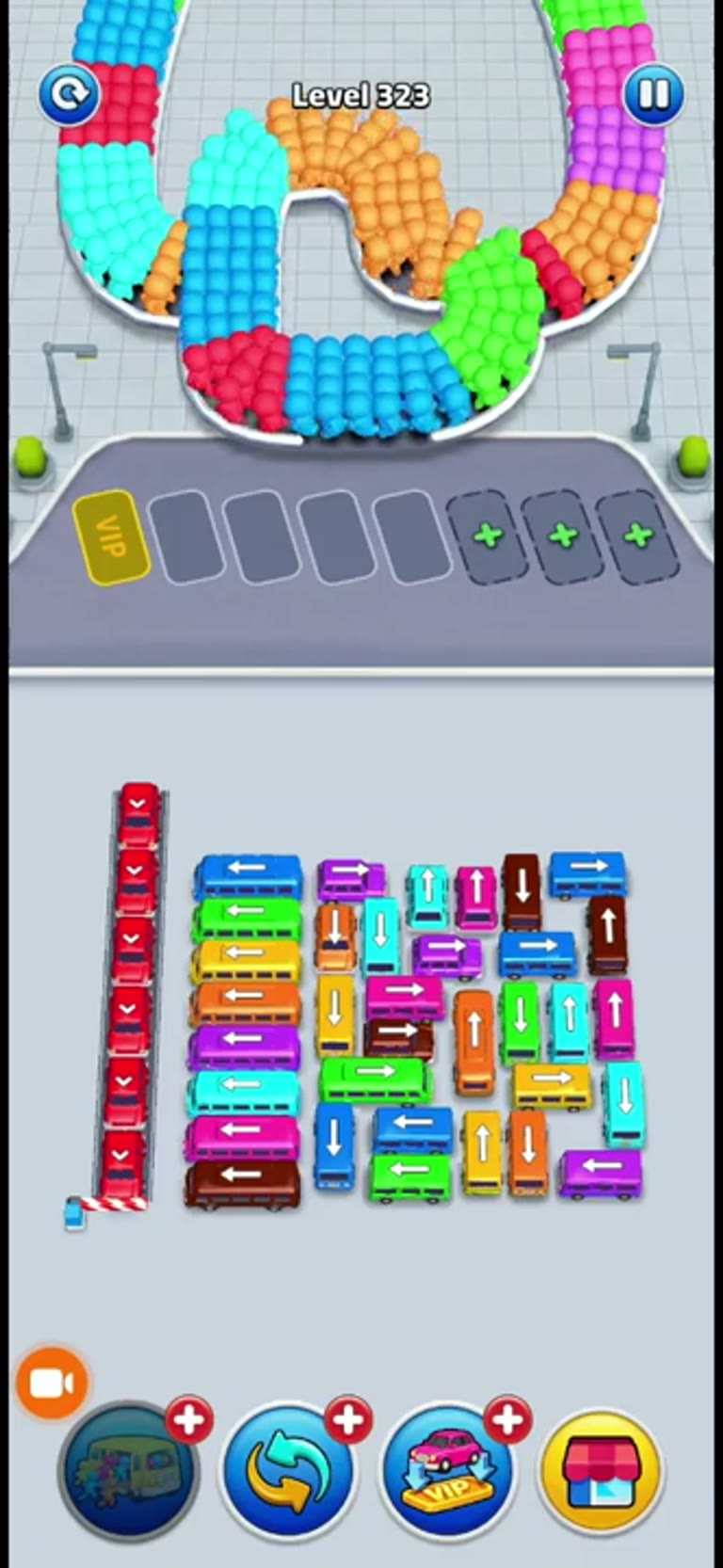 Bus Rush Fever Level 323 gameplay preview