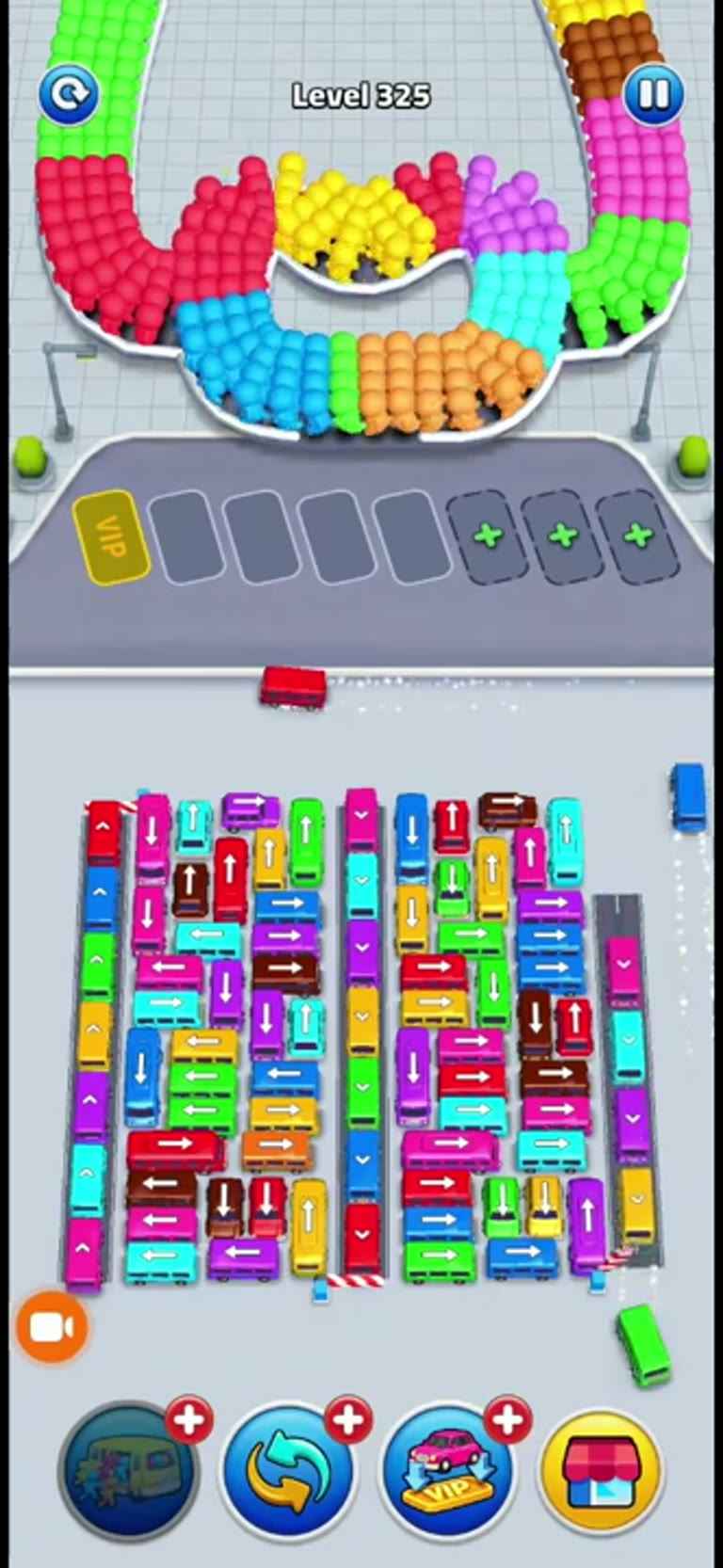 Bus Rush Fever Level 325 gameplay preview