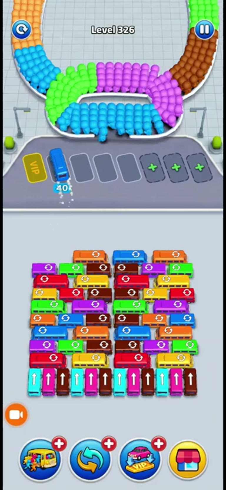 Bus Rush Fever Level 326 gameplay preview