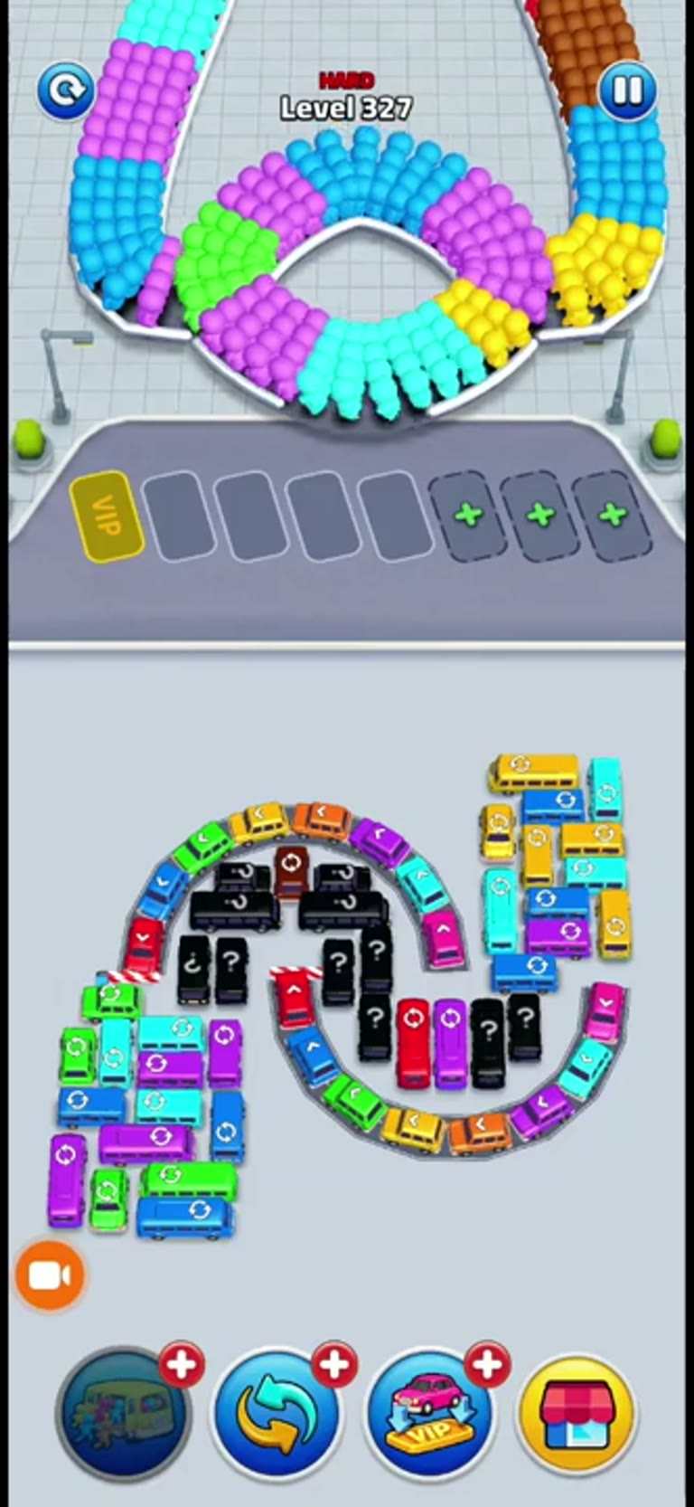 Bus Rush Fever Level 327 gameplay preview