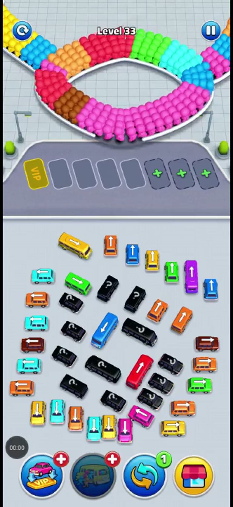 Bus Rush Fever Level 33 gameplay preview