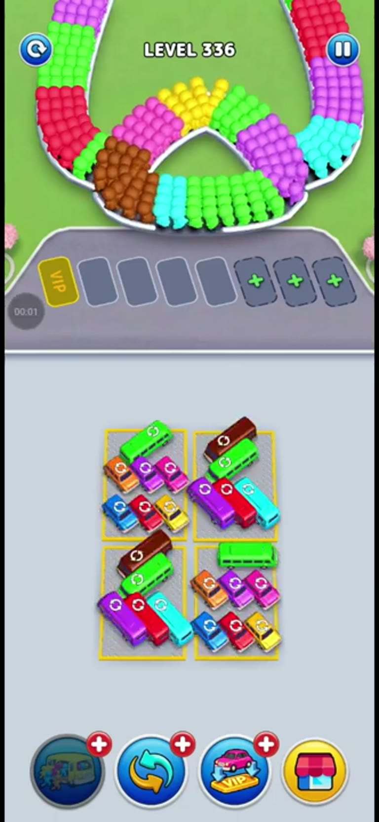 Bus Rush Fever Level 336 gameplay preview