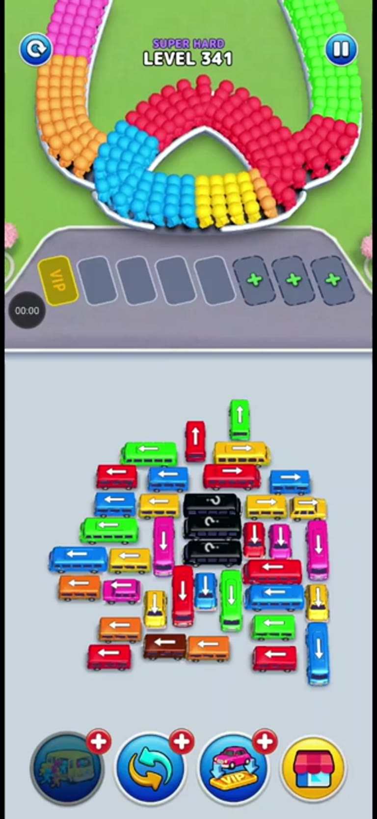 Bus Rush Fever Level 341 gameplay preview