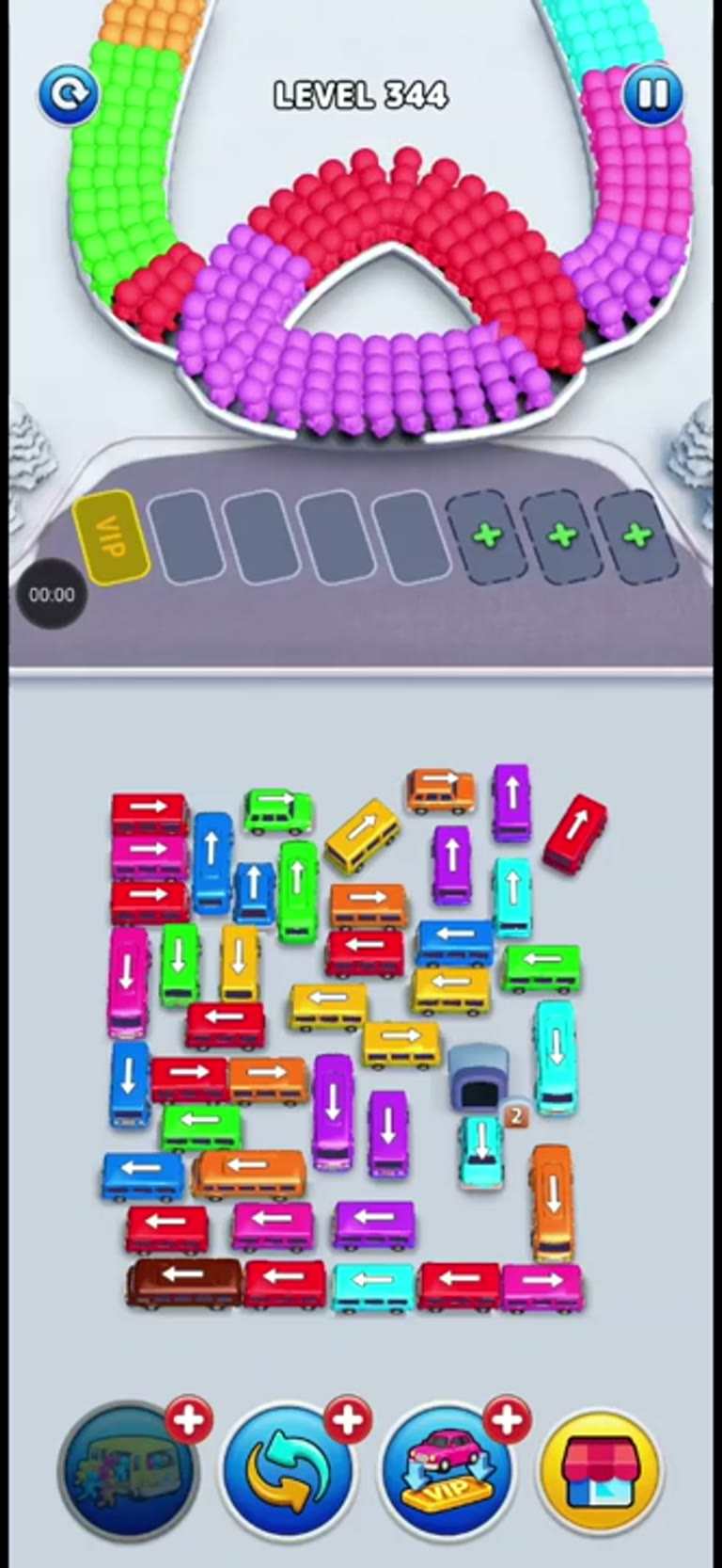 Bus Rush Fever Level 344 gameplay preview