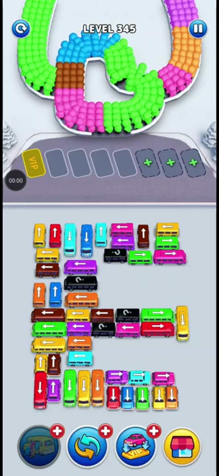 Bus Rush Fever Level 345 gameplay preview