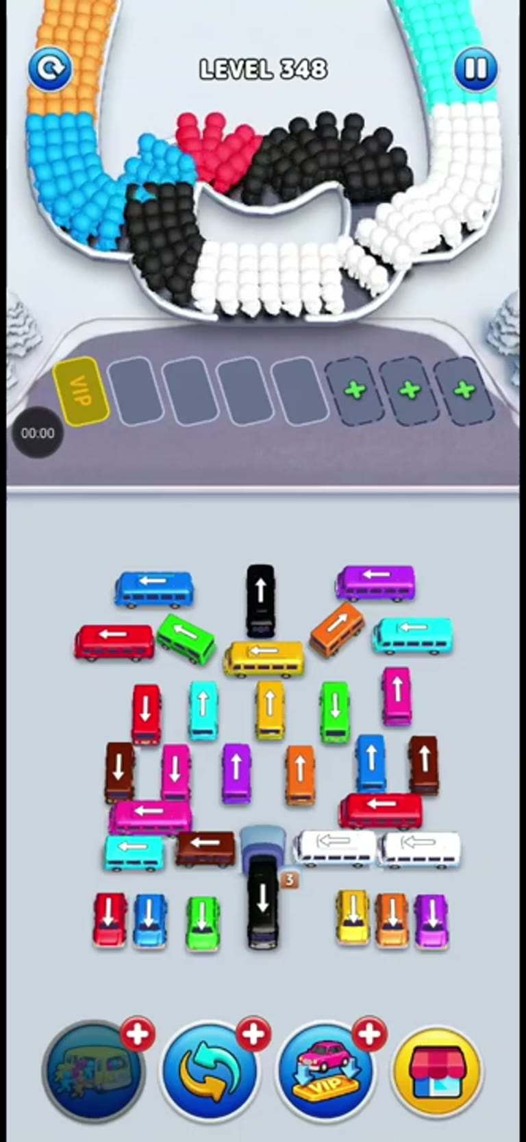 Bus Rush Fever Level 348 gameplay preview