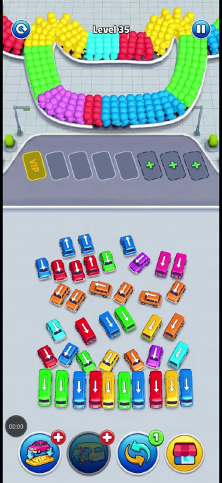 Bus Rush Fever Level 35 gameplay preview