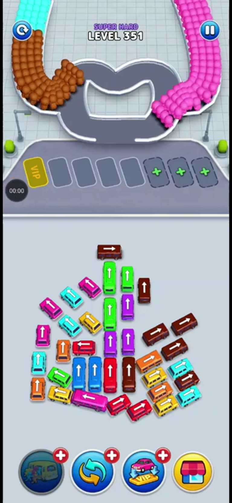 Bus Rush Fever Level 351 gameplay preview