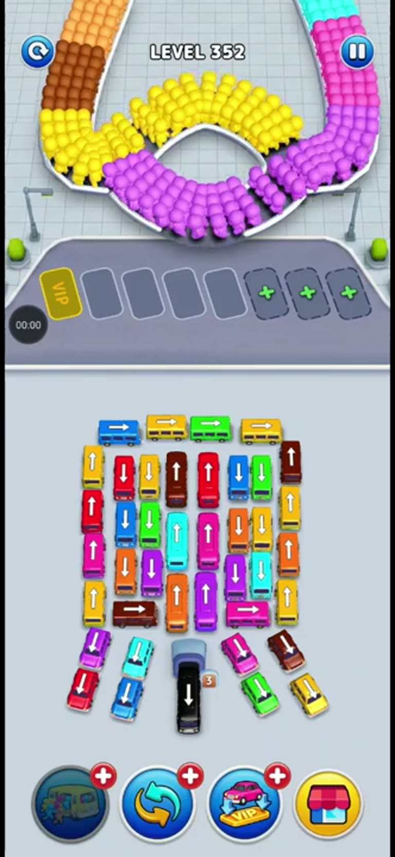 Bus Rush Fever Level 352 gameplay preview