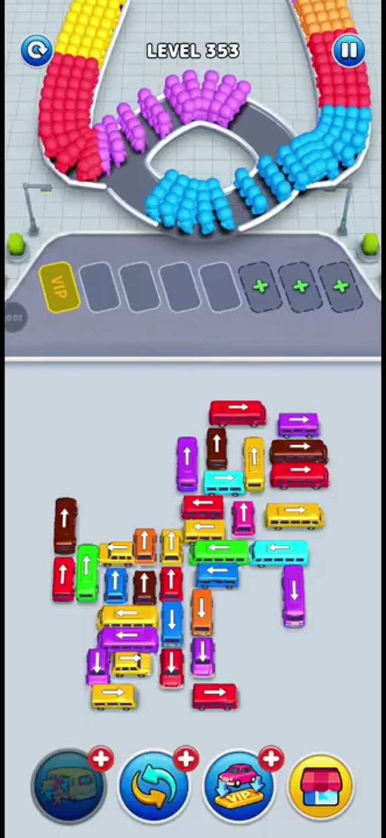 Bus Rush Fever Level 353 gameplay preview