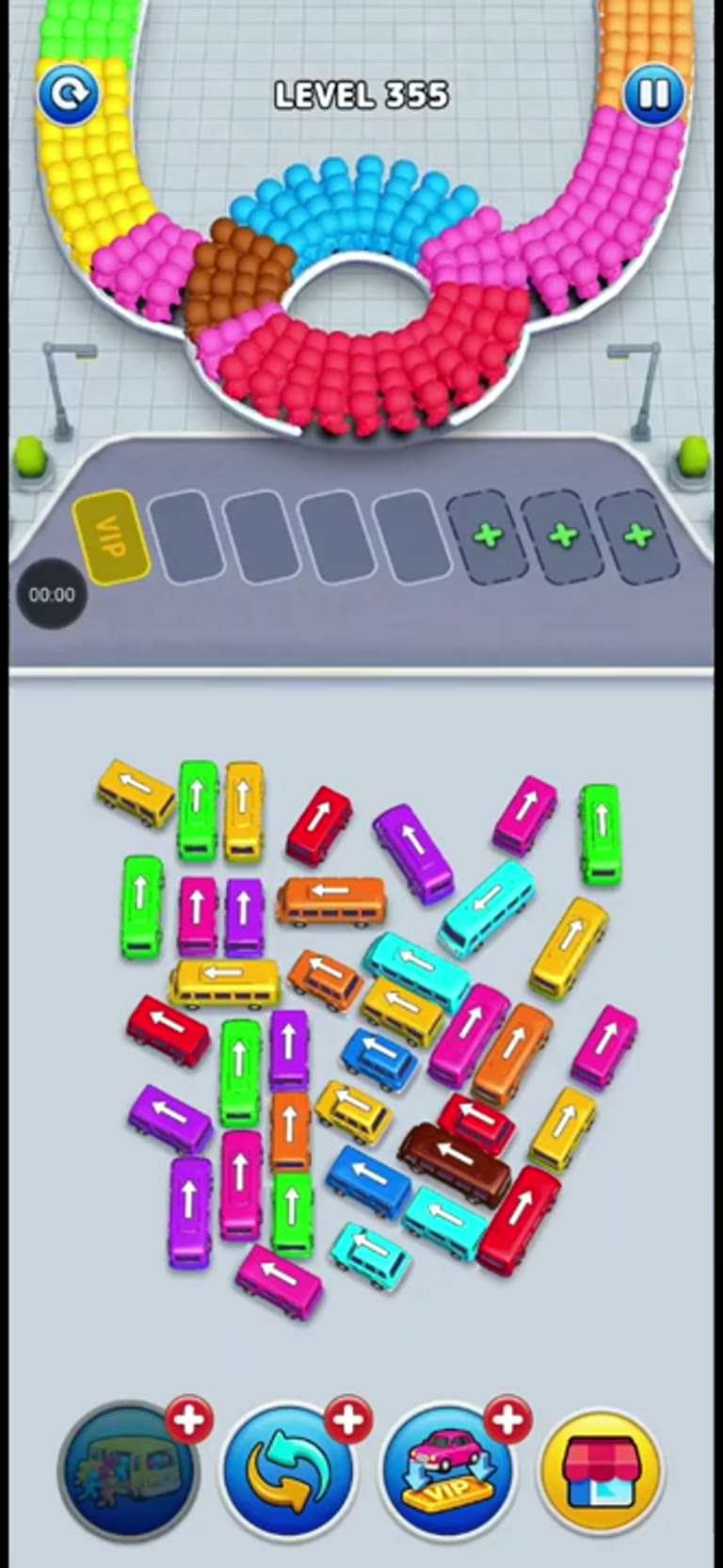 Bus Rush Fever Level 355 gameplay preview