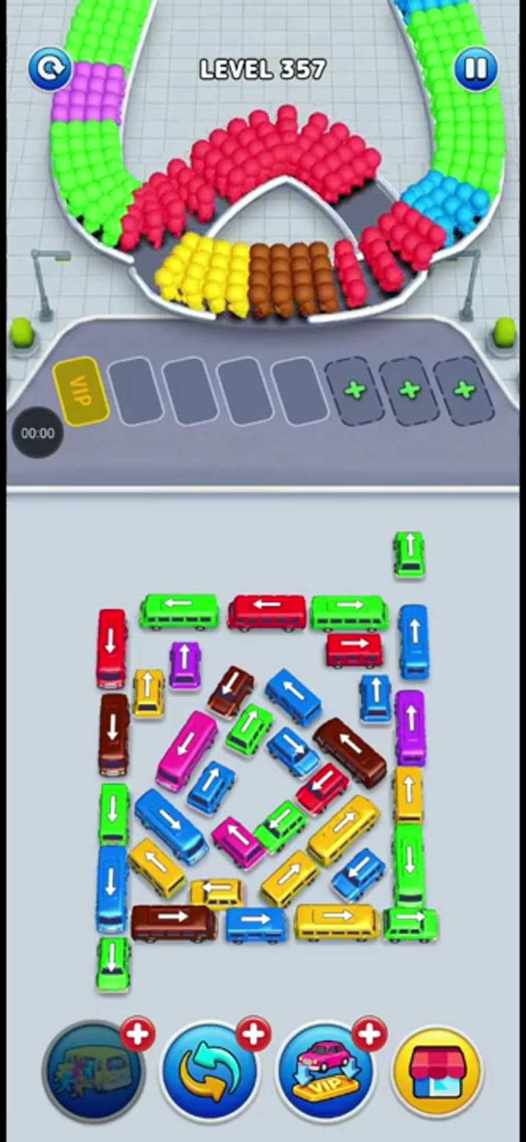 Bus Rush Fever Level 357 gameplay preview