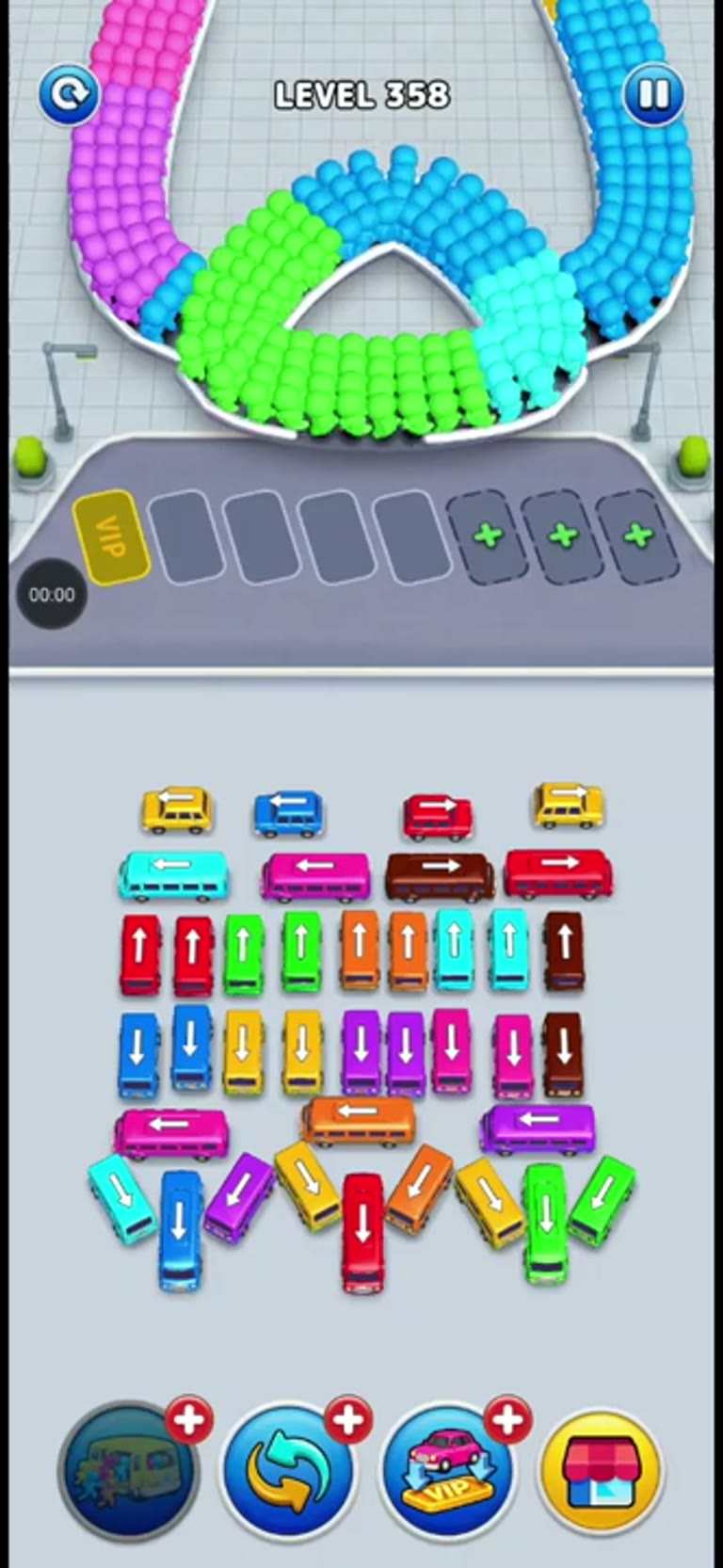 Bus Rush Fever Level 358 gameplay preview