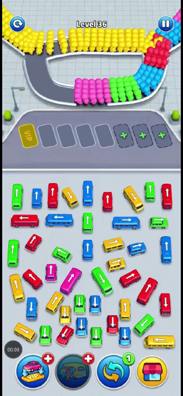 Bus Rush Fever Level 36 gameplay preview