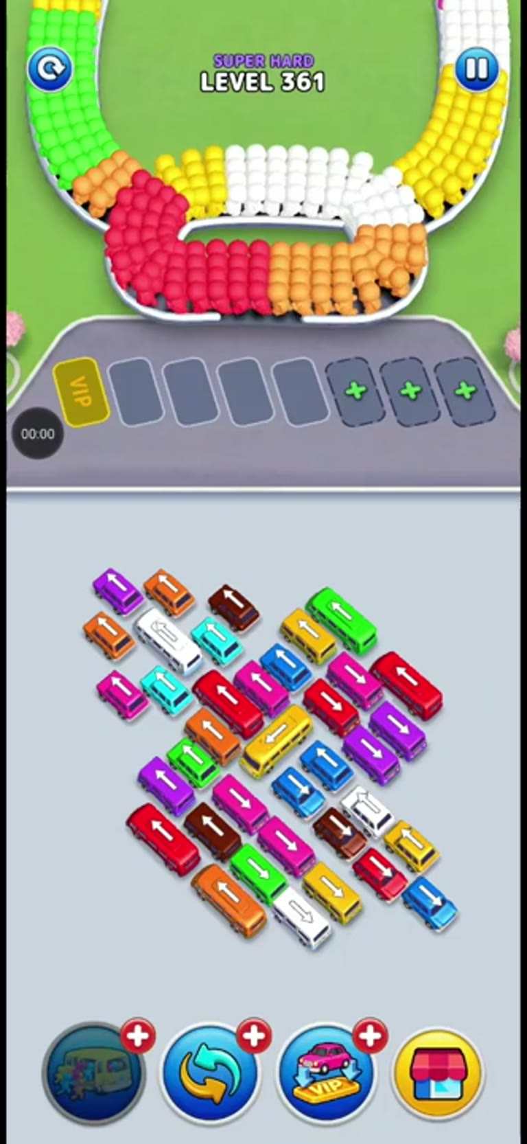 Bus Rush Fever Level 361 gameplay preview