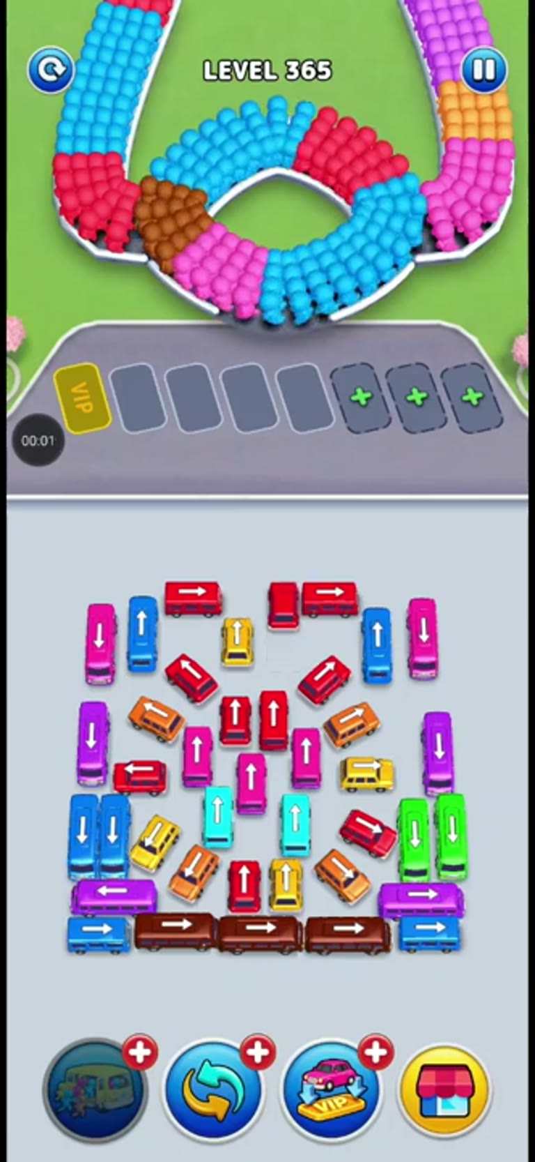 Bus Rush Fever Level 365 gameplay preview