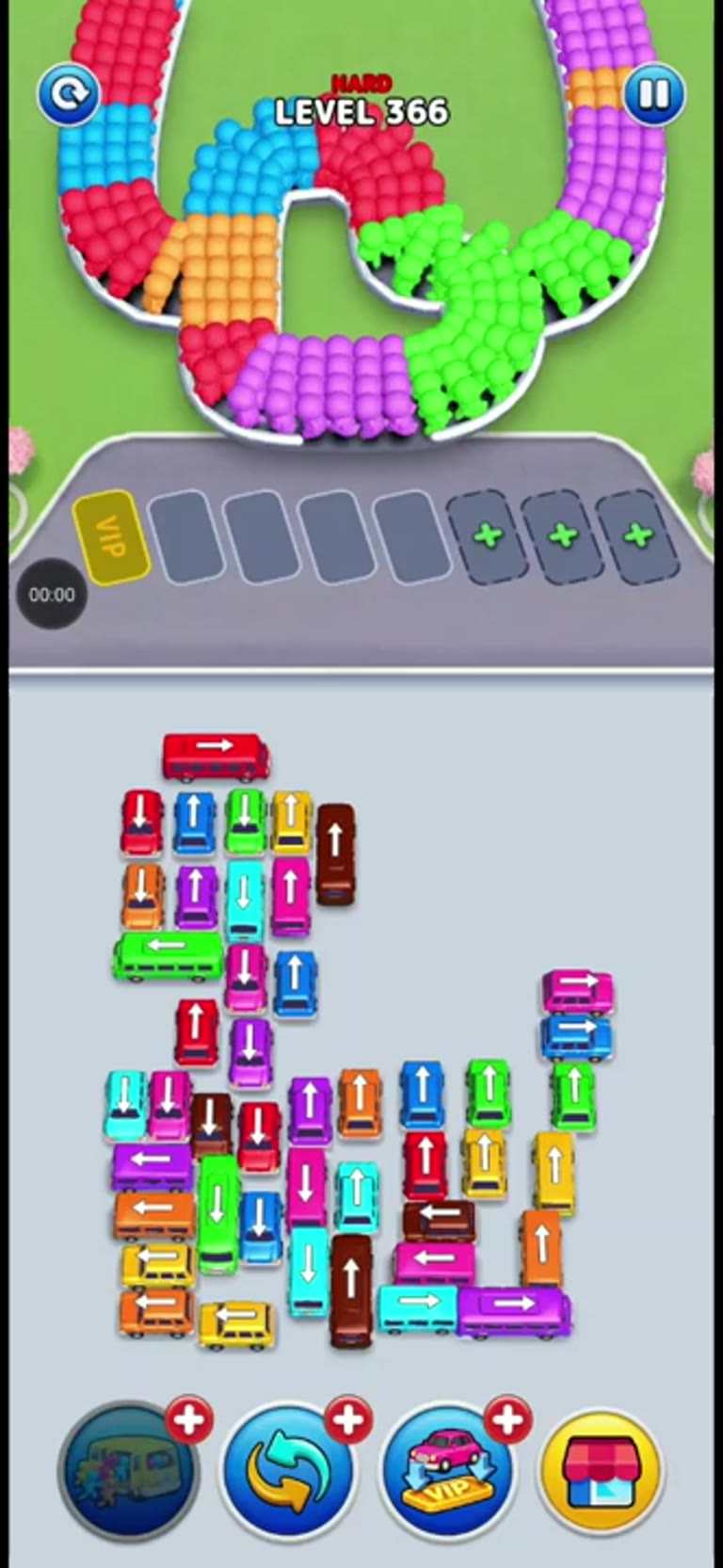 Bus Rush Fever Level 366 gameplay preview