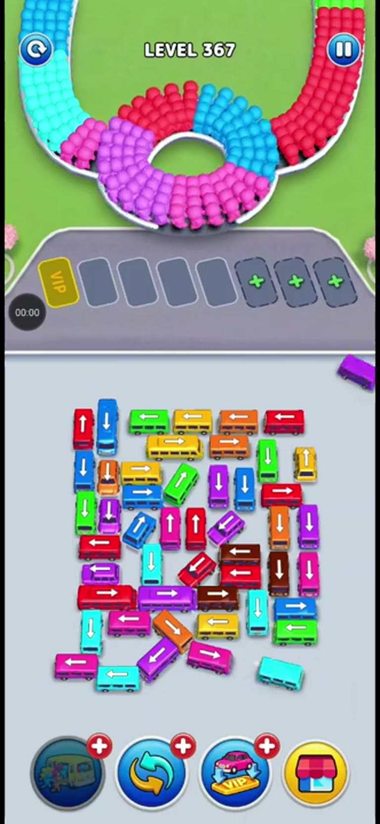 Bus Rush Fever Level 367 gameplay preview