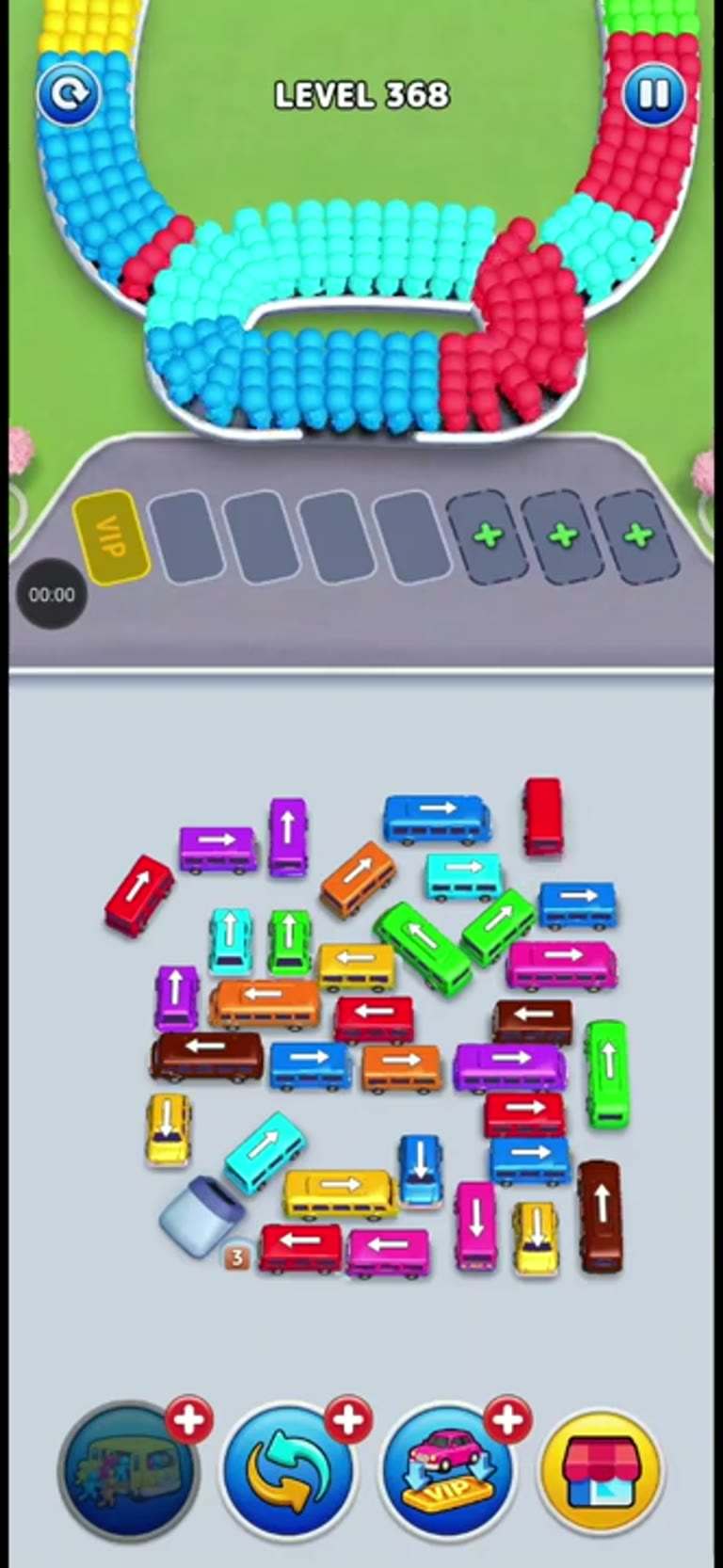 Bus Rush Fever Level 368 gameplay preview