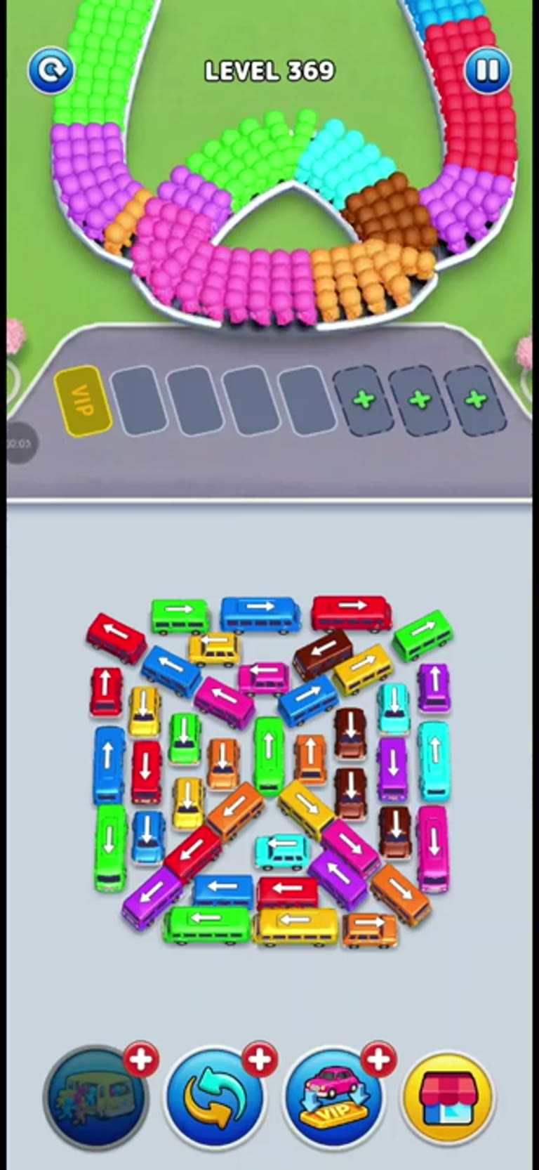 Bus Rush Fever Level 369 gameplay preview