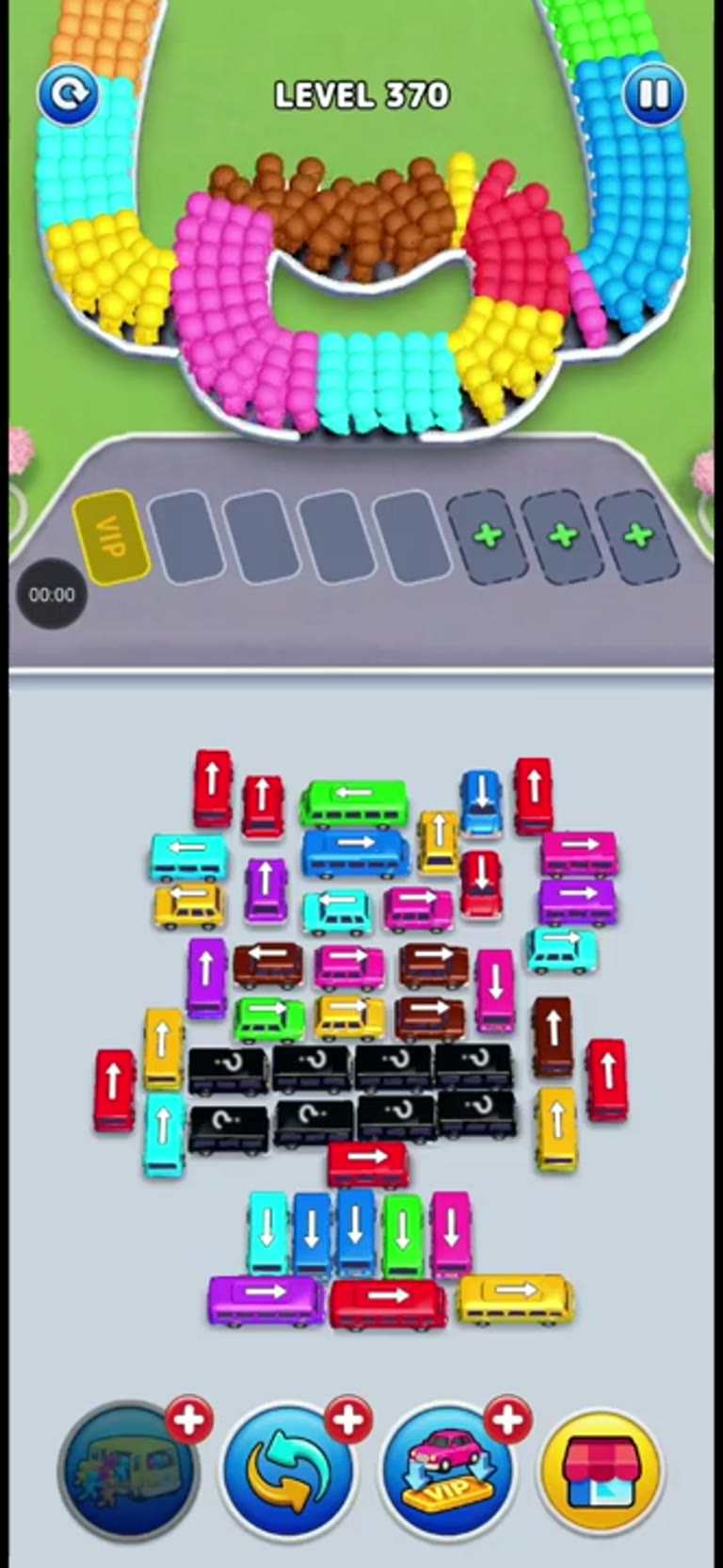 Bus Rush Fever Level 370 gameplay preview