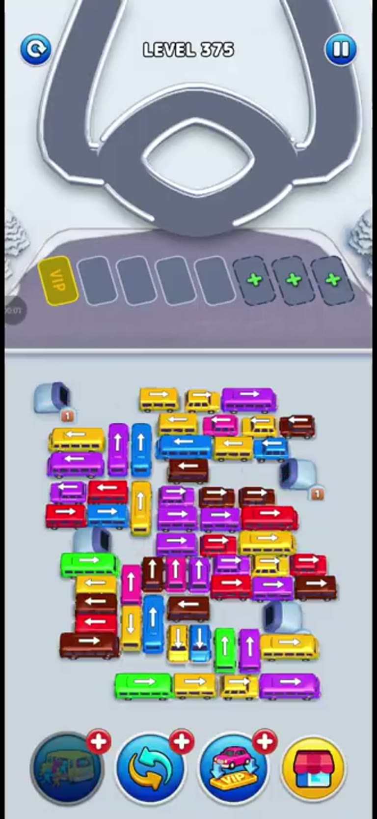 Bus Rush Fever Level 375 gameplay preview