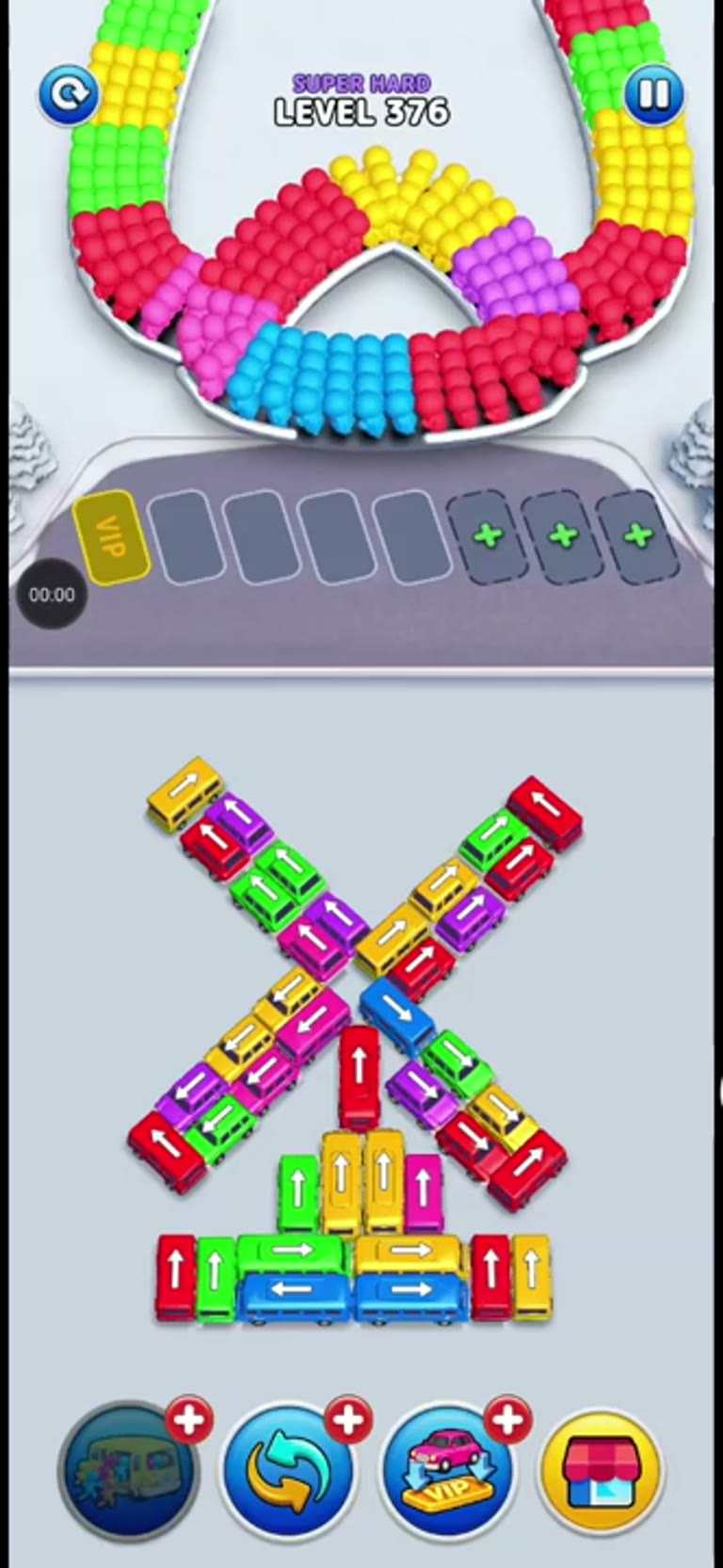 Bus Rush Fever Level 376 gameplay preview