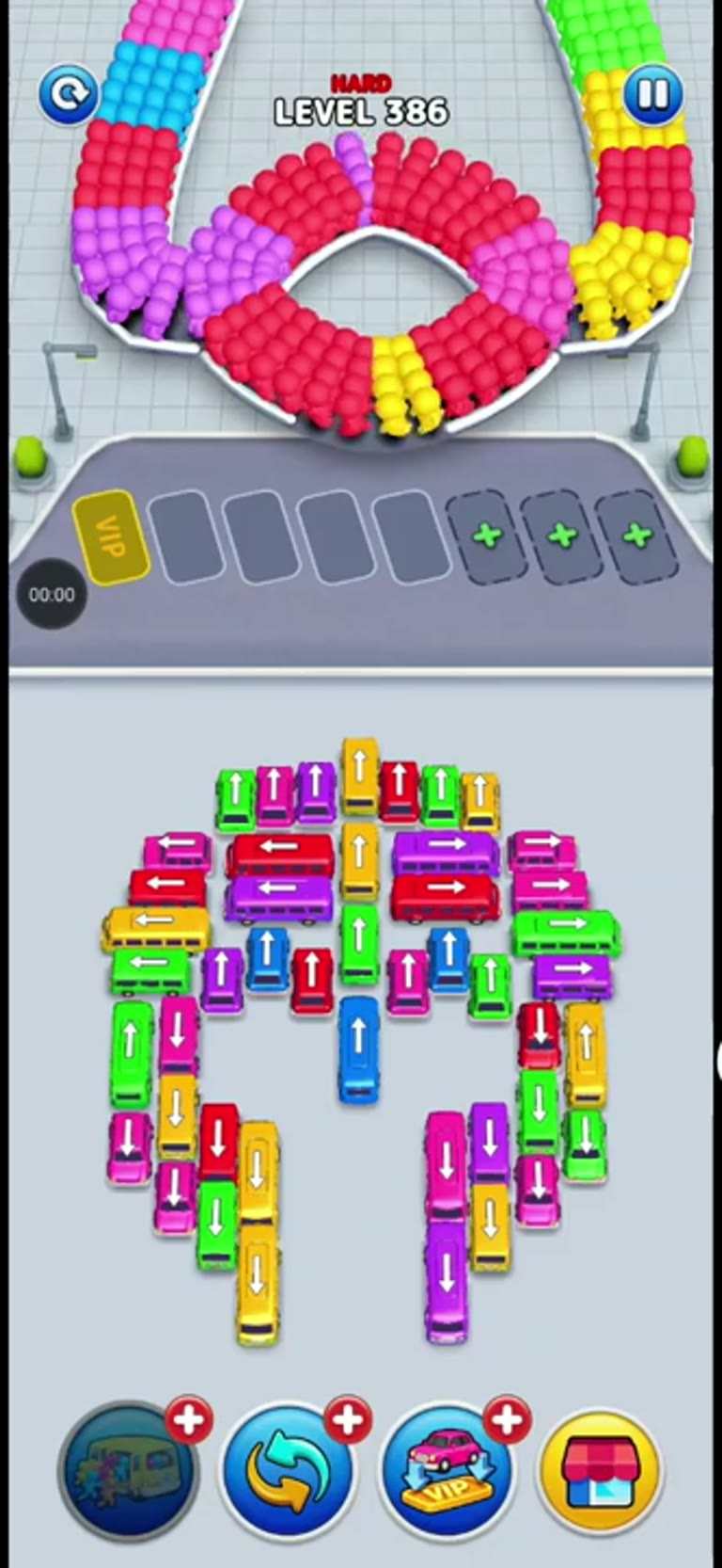 Bus Rush Fever Level 386 gameplay preview