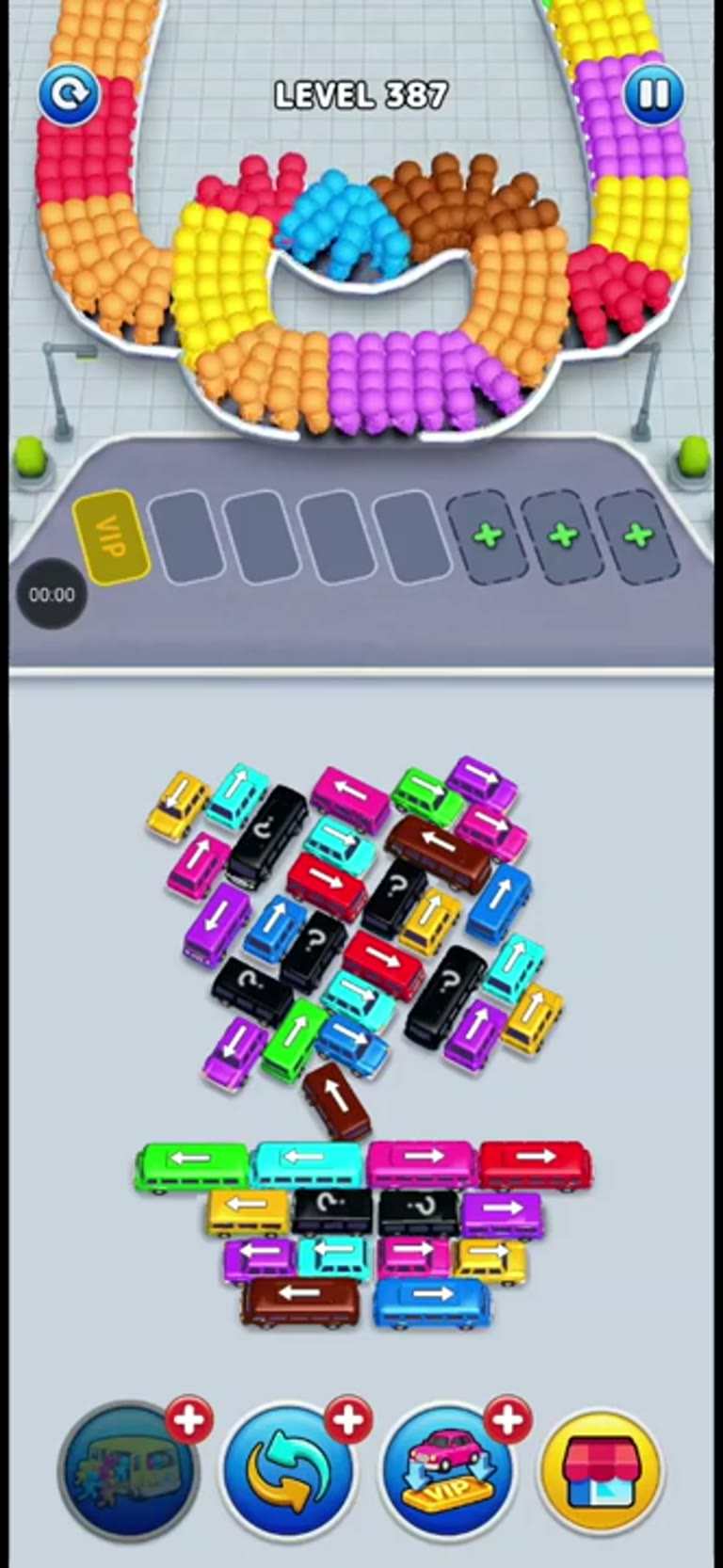 Bus Rush Fever Level 387 gameplay preview
