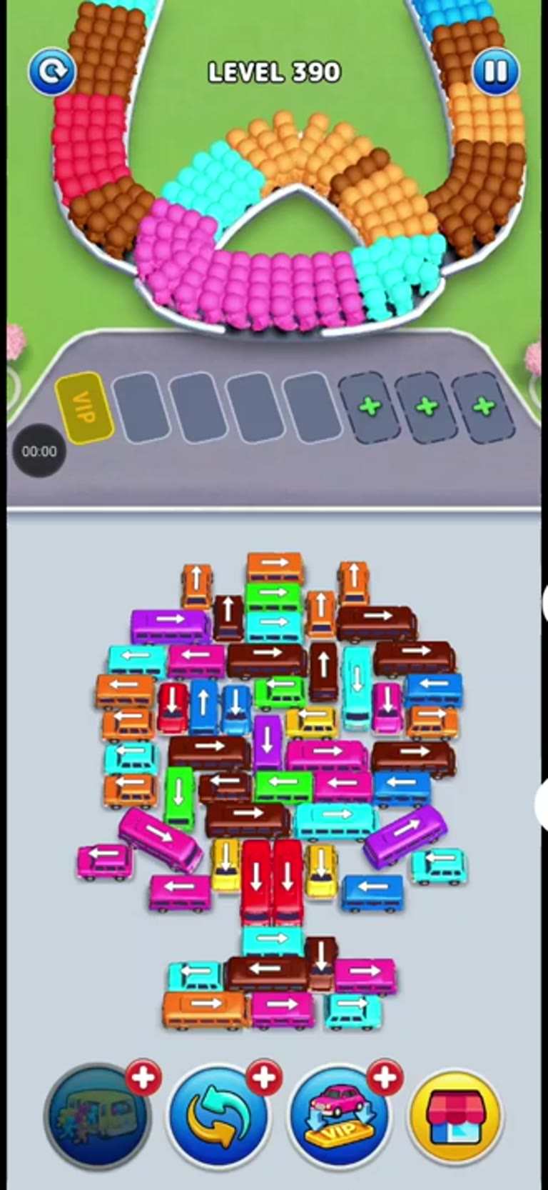 Bus Rush Fever Level 390 gameplay preview