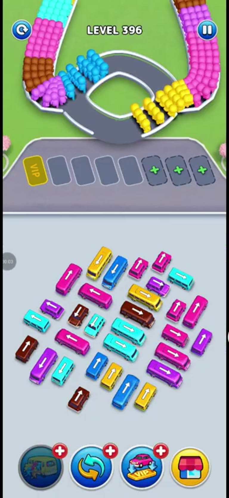 Bus Rush Fever Level 396 gameplay preview