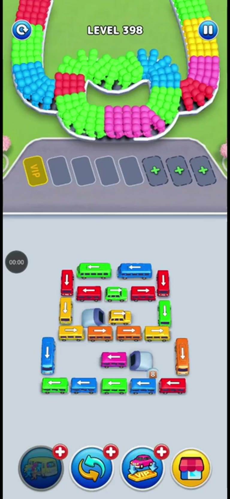 Bus Rush Fever Level 398 gameplay preview
