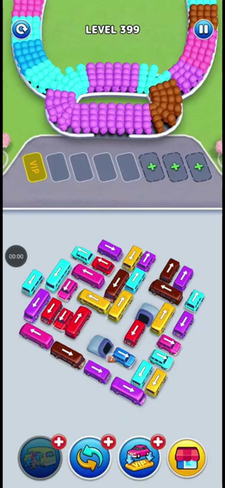 Bus Rush Fever Level 399 gameplay preview