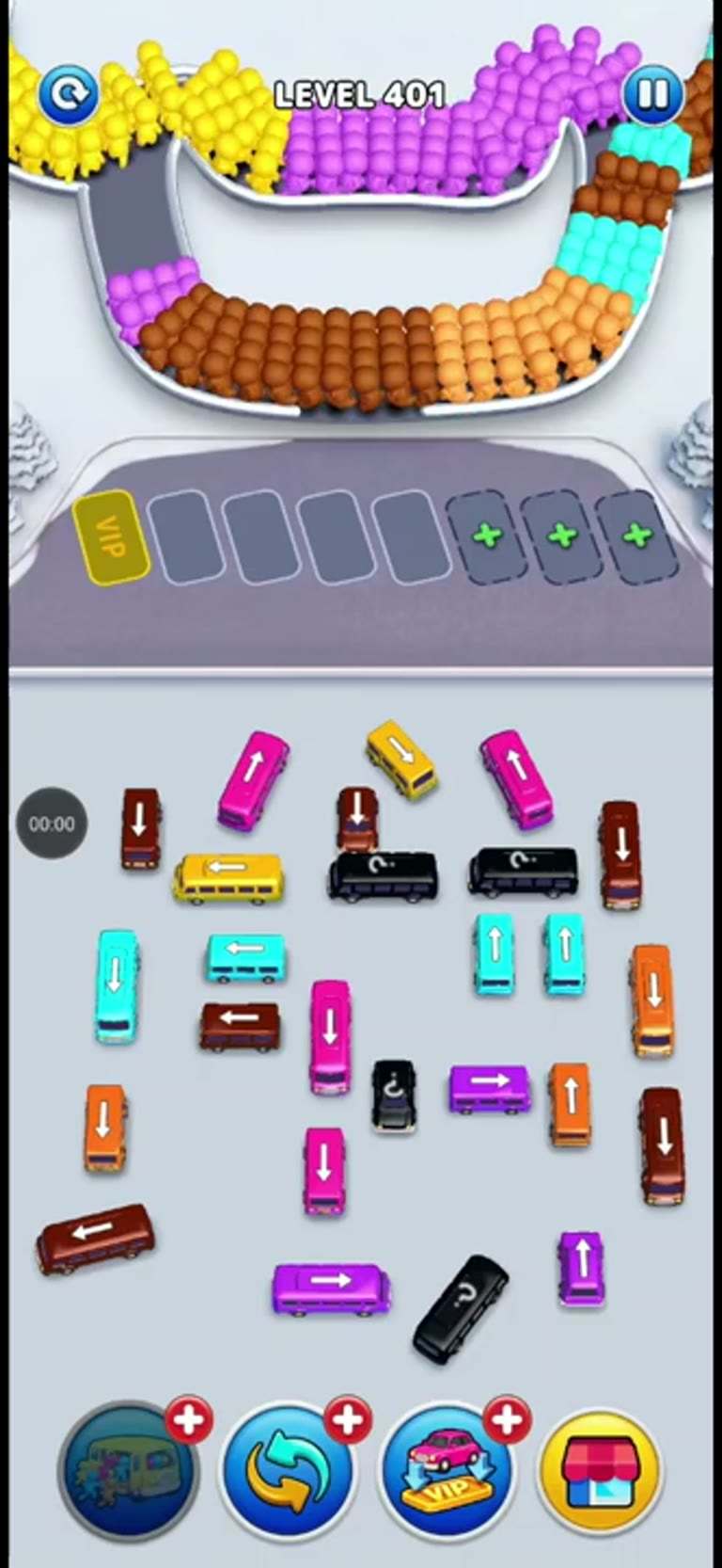 Bus Rush Fever Level 401 gameplay preview