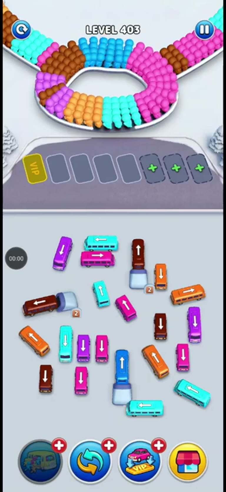 Bus Rush Fever Level 403 gameplay preview