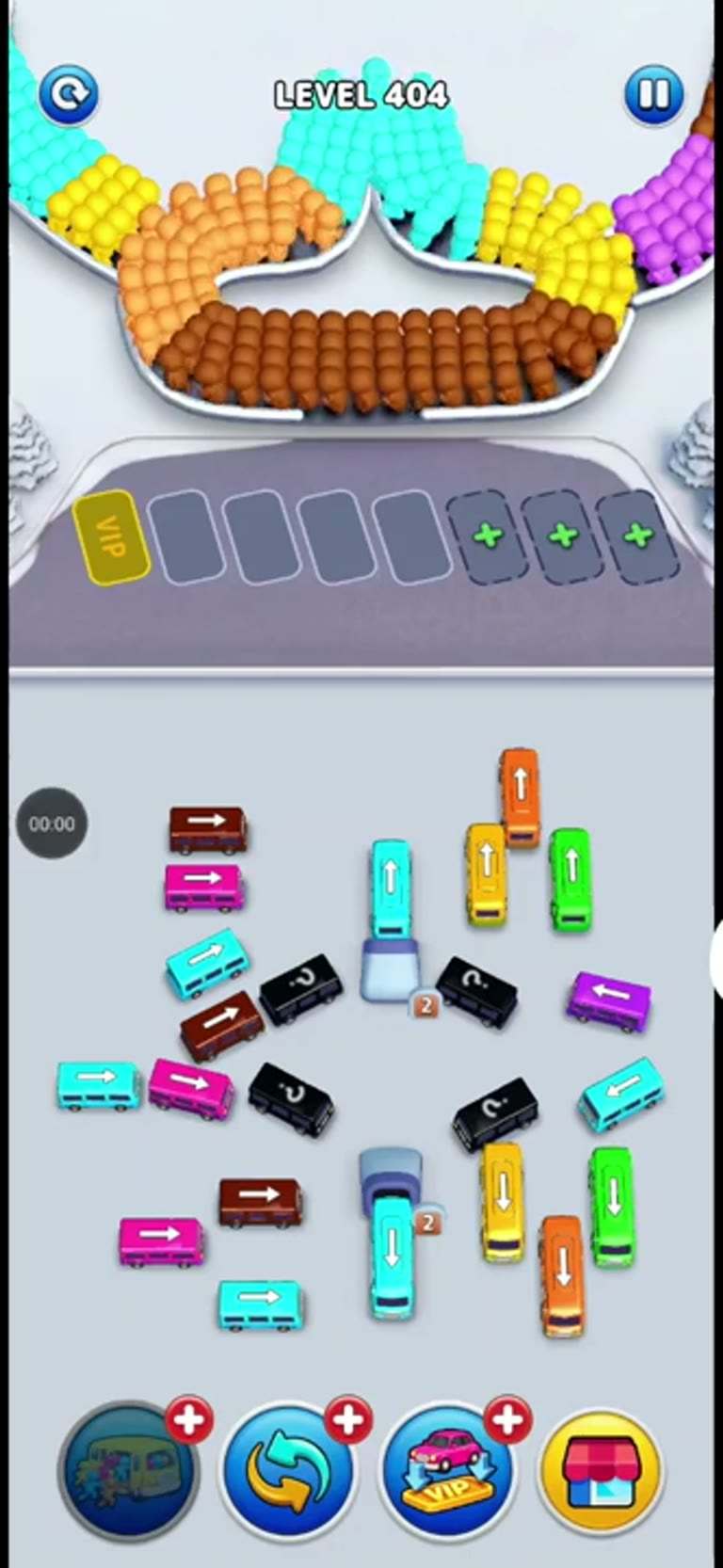 Bus Rush Fever Level 404 gameplay preview