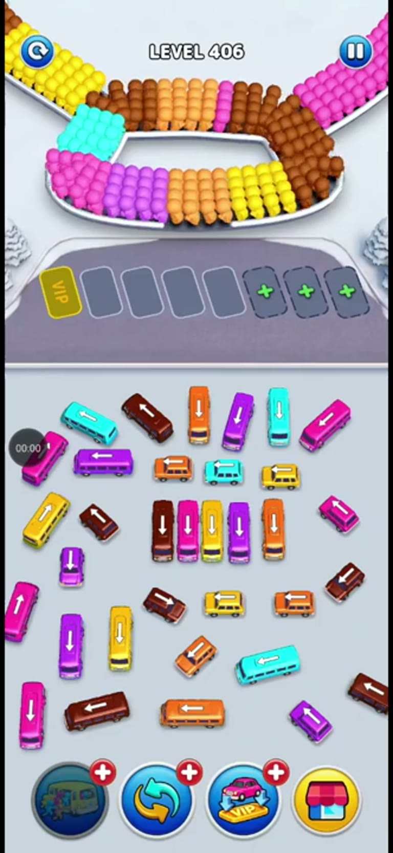 Bus Rush Fever Level 406 gameplay preview
