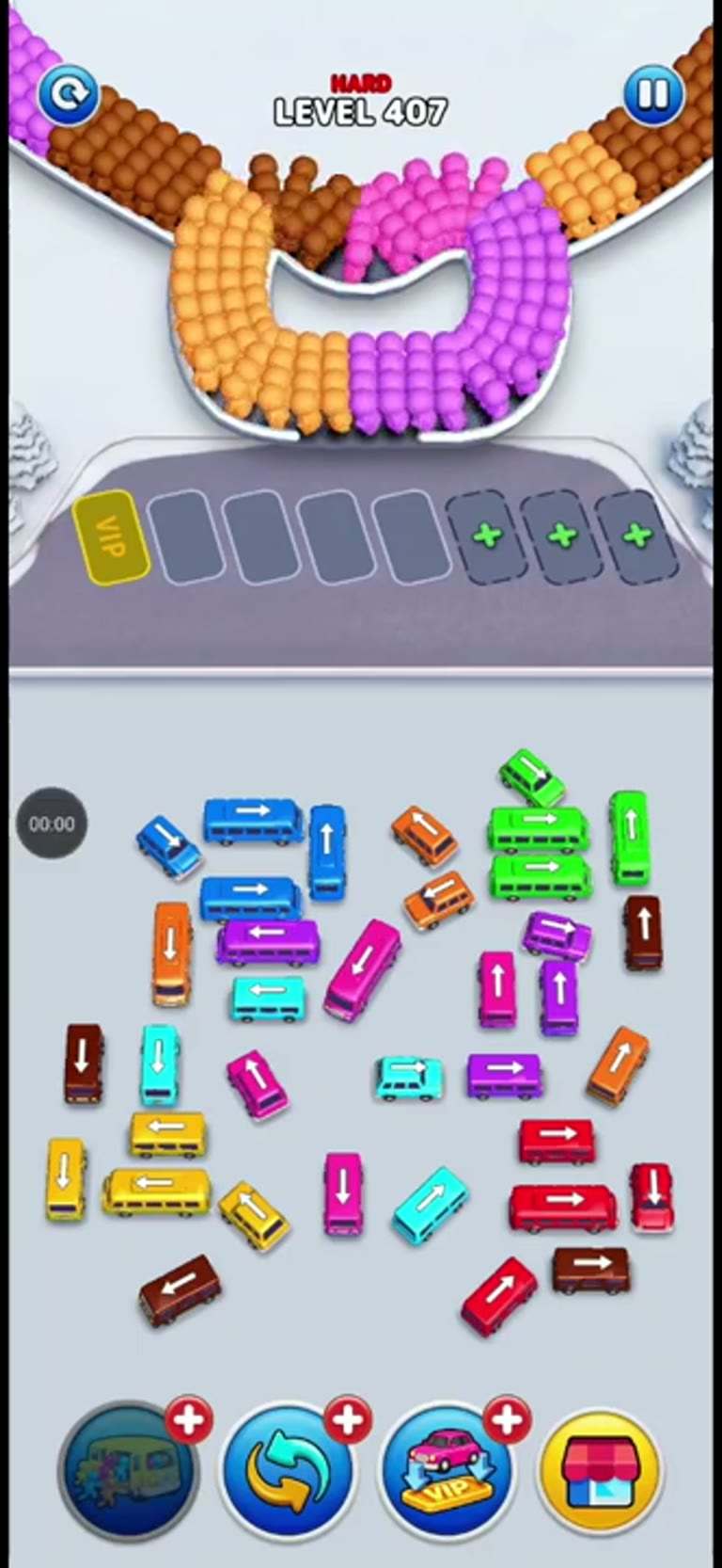 Bus Rush Fever Level 407 gameplay preview