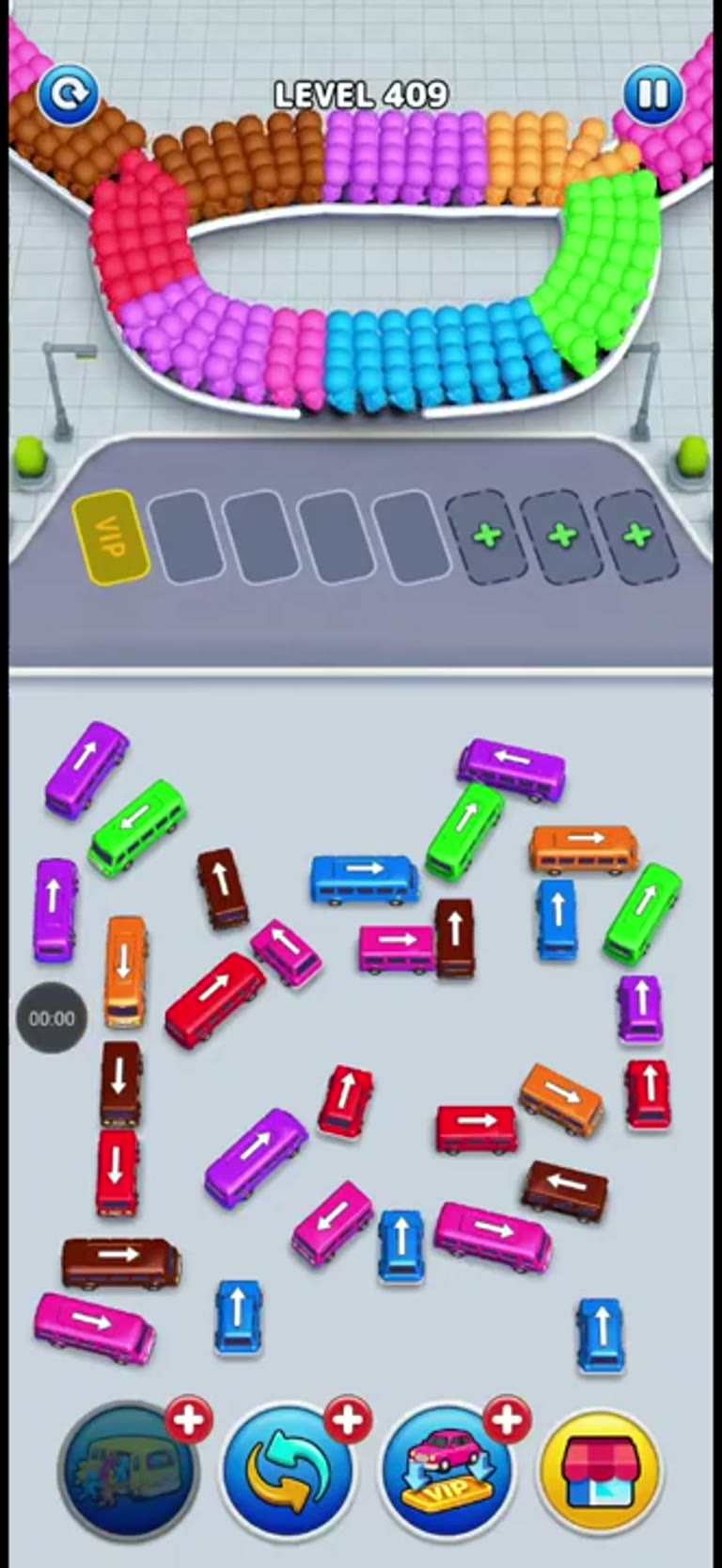Bus Rush Fever Level 409 gameplay preview
