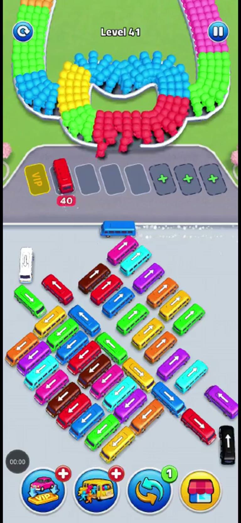 Bus Rush Fever Level 41 gameplay preview