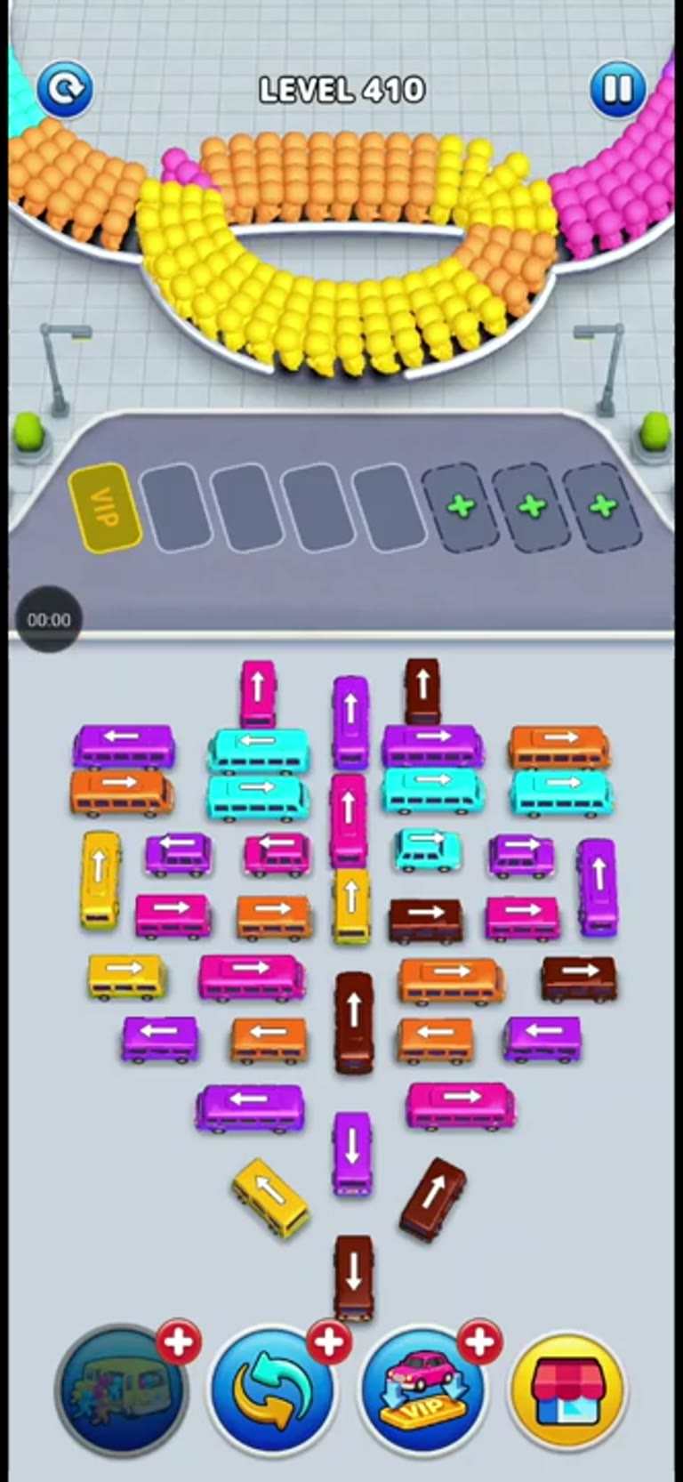 Bus Rush Fever Level 410 gameplay preview