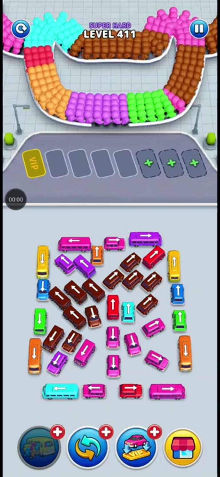 Bus Rush Fever Level 411 gameplay preview