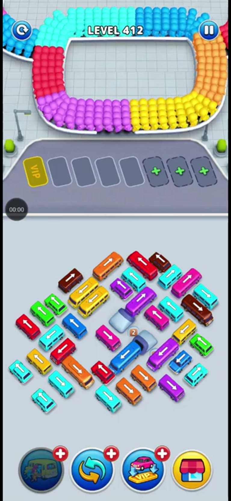 Bus Rush Fever Level 412 gameplay preview