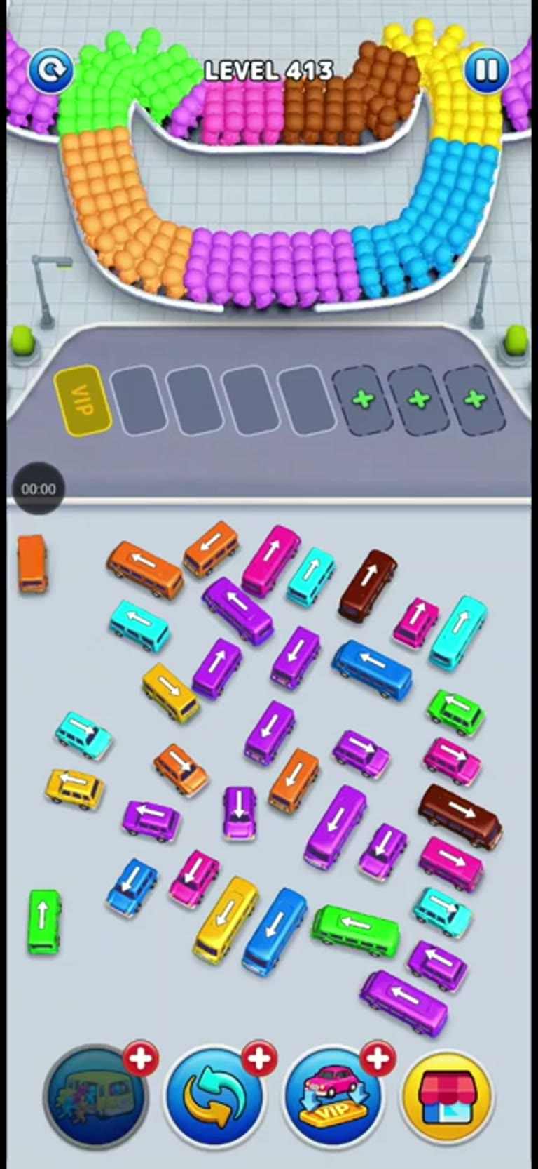 Bus Rush Fever Level 413 gameplay preview
