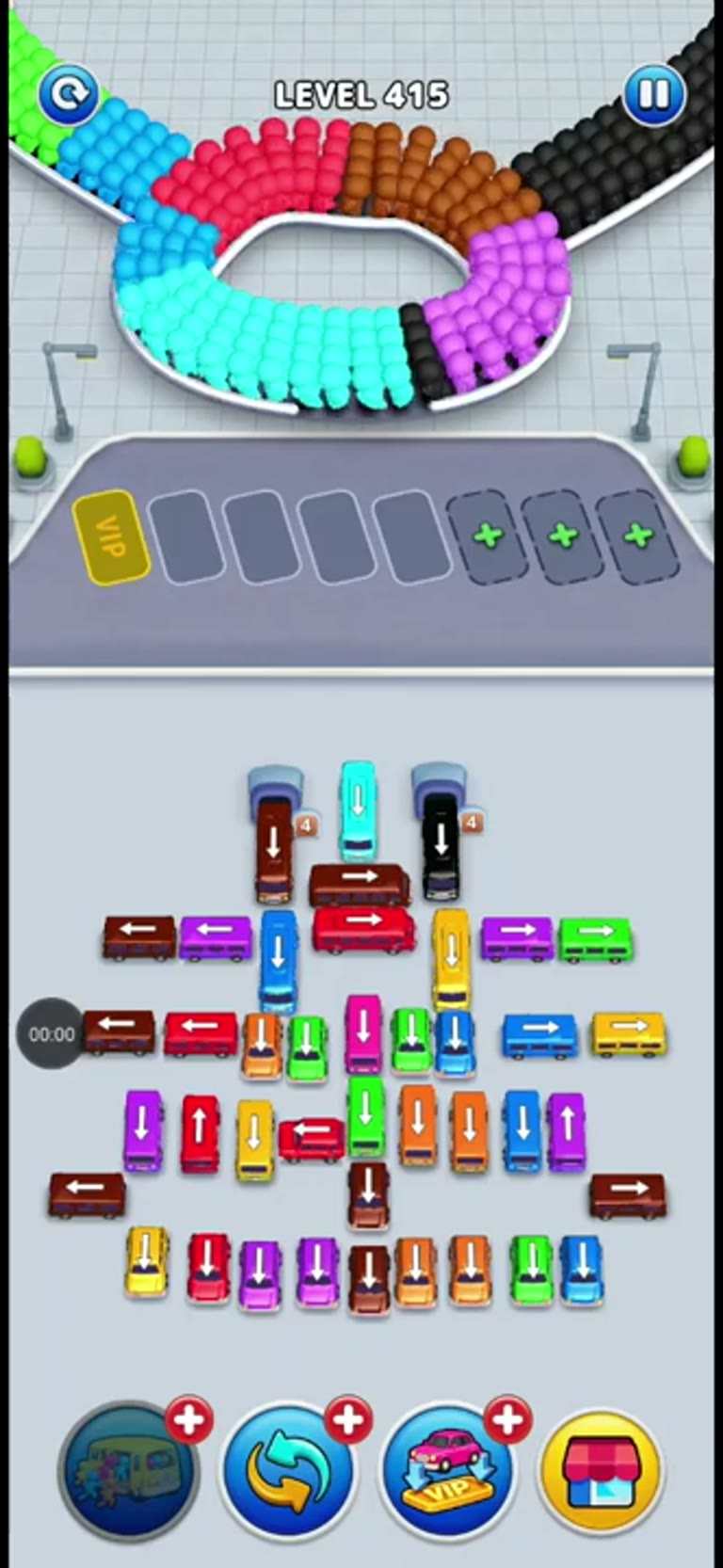 Bus Rush Fever Level 415 gameplay preview