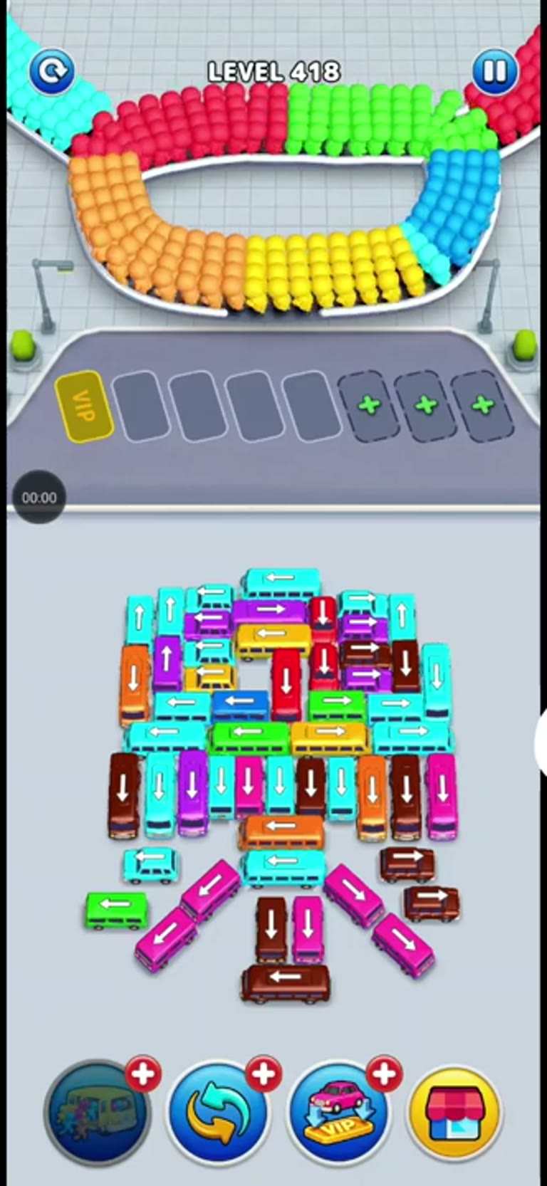 Bus Rush Fever Level 418 gameplay preview