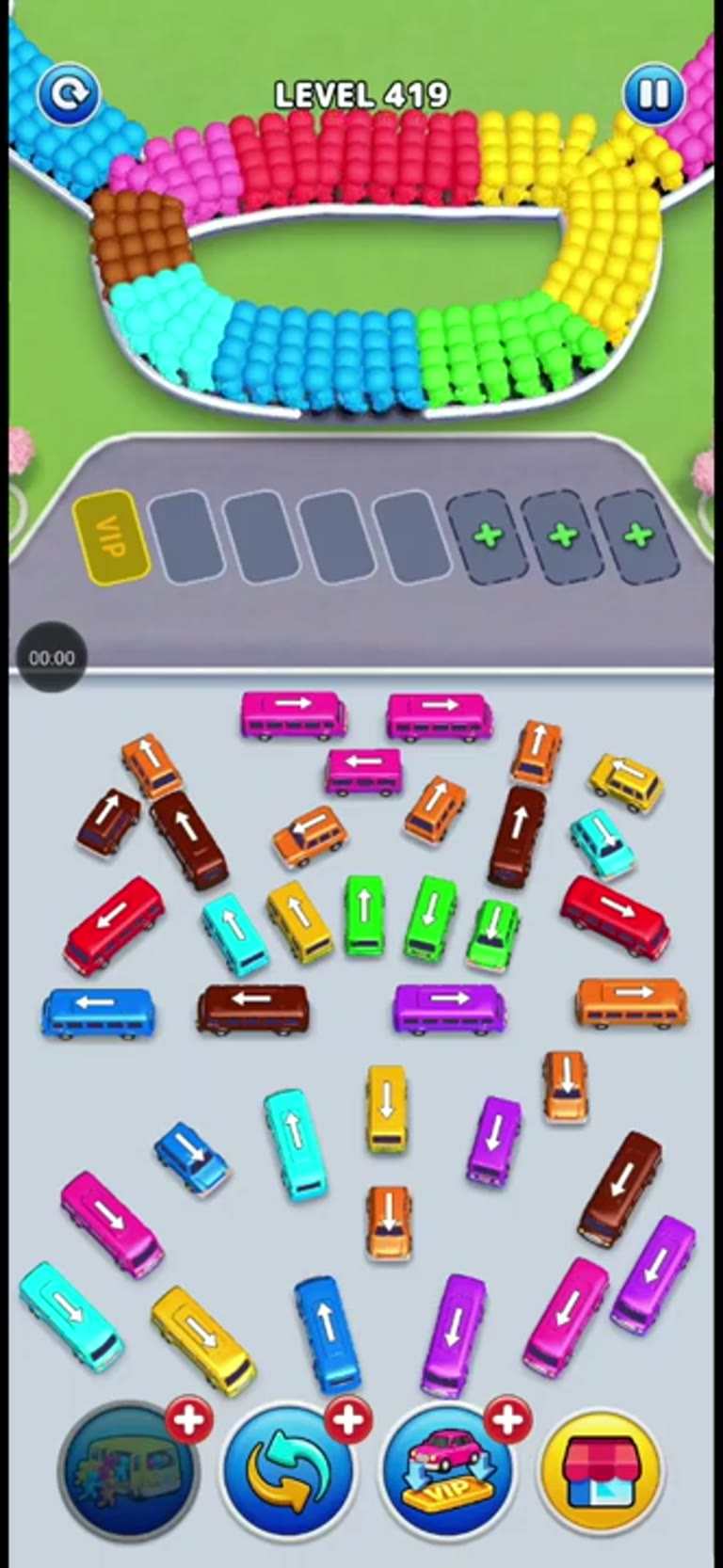 Bus Rush Fever Level 419 gameplay preview