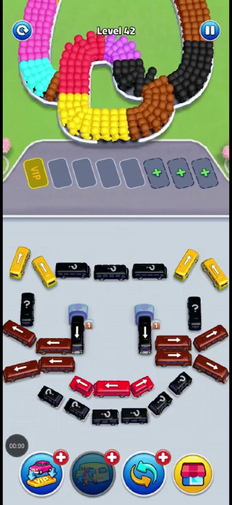 Bus Rush Fever Level 42 gameplay preview