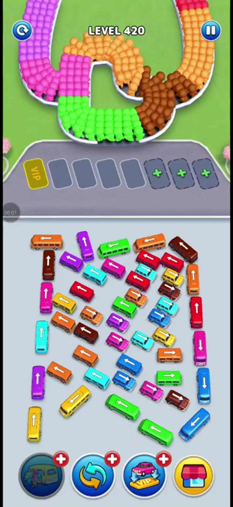 Bus Rush Fever Level 420 gameplay preview