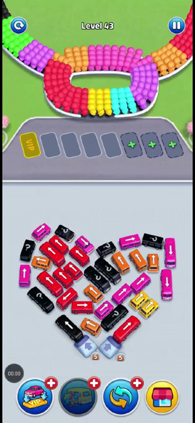Bus Rush Fever Level 43 gameplay preview